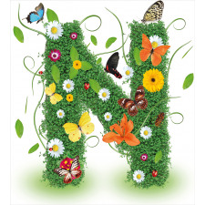 Daisy Butterfly Garden Duvet Cover Set