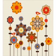 Eastern Floral Design Duvet Cover Set