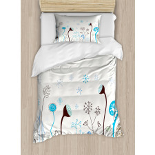 Seasonal Flowers Duvet Cover Set