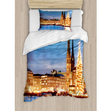 Hamburg Germany Old Town Duvet Cover Set