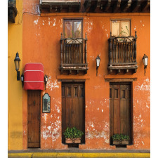 Cartagena Streets Photo Duvet Cover Set