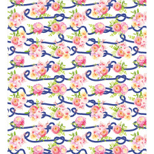 Marine Floral Duvet Cover Set