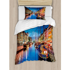 Nyhavn Canal Copenhagen Duvet Cover Set