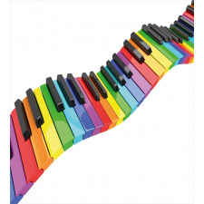 Vibrant Keyboard Arts Duvet Cover Set