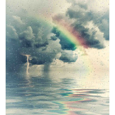 Romantic Water Drops Rainbow Duvet Cover Set