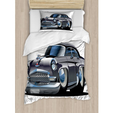 Retro Design Asymmetric Duvet Cover Set