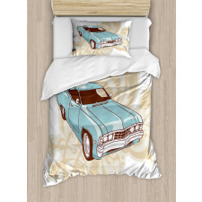 Classical Sports Car Retro Duvet Cover Set