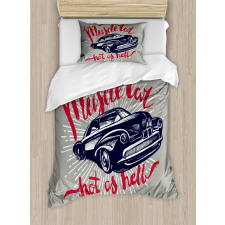 Muscle Car Hot as Hell Duvet Cover Set