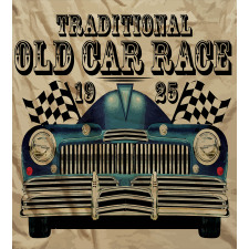 Traditional Old Race Car Duvet Cover Set