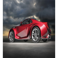 Modern Red Sports Vehicle Duvet Cover Set