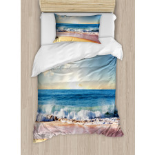 Summer Day Coast and Sea Duvet Cover Set