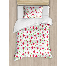 Teapots Polka Dots Duvet Cover Set