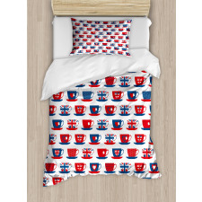 Britain Teacups Duvet Cover Set