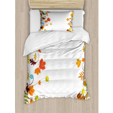 Maple Aspen Leaf Frame Duvet Cover Set