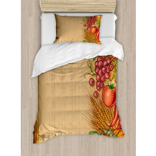 Retro Seasonal Frame Duvet Cover Set