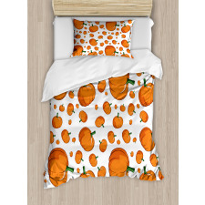 Halloween Plump Pumpkin Duvet Cover Set