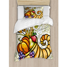 Cornucopia Theme Food Duvet Cover Set