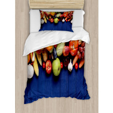 Organic Fresh Fruits Duvet Cover Set