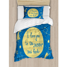 Comet Astronomy Star Duvet Cover Set