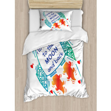 Rocket in Space Duvet Cover Set