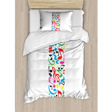 Uppercase Musical Art Duvet Cover Set