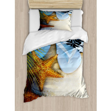 Tropical Beach Seashell Duvet Cover Set