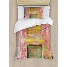 Alphabet Wooden H Sign Duvet Cover Set