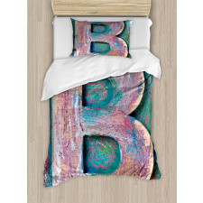 ABC Print Method Old B Duvet Cover Set