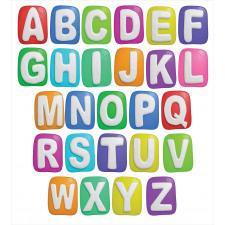 Colorful Alphabet Set Duvet Cover Set