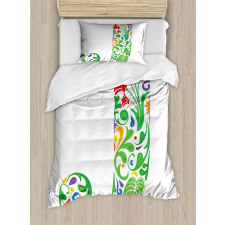 Initials Tropic Flower Duvet Cover Set