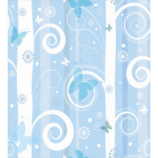 Snowflakes Butterfly Duvet Cover Set