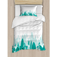 Spring Theme Abstract Duvet Cover Set