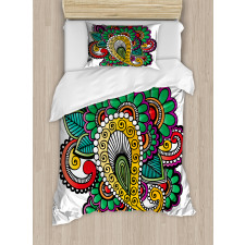 Vivid Colored Pattern Art Duvet Cover Set