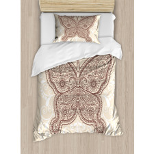 Ornament Abstract Butterfly Duvet Cover Set