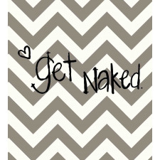 Get Naked Heart Zig Zag Duvet Cover Set
