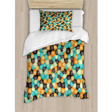 Vibrant Toned Circles Duvet Cover Set