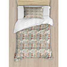 String Quartet Violins Duvet Cover Set