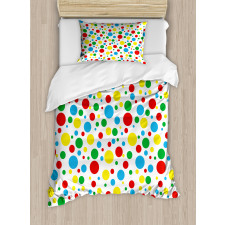 Multicolored Polka Dots Duvet Cover Set