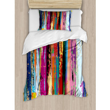 Vibrant Rainbow Design Duvet Cover Set