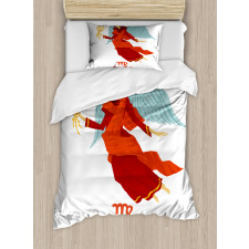 Woman with Wings Dress Duvet Cover Set