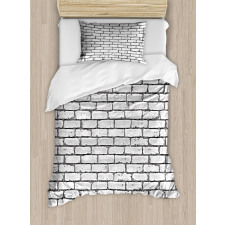 Retro Brick Wall Duvet Cover Set