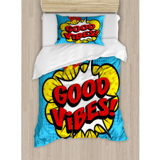 Pop Speech Bubble Duvet Cover Set