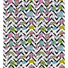 Zigzag Colorful Duvet Cover Set
