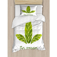 Eco Concept Green Leaves Duvet Cover Set