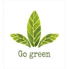 Eco Concept Green Leaves Duvet Cover Set