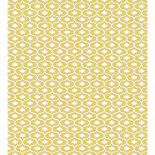 Yellow Vivid Oval Shapes Duvet Cover Set