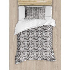 Stone Wall Pattern Duvet Cover Set