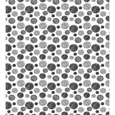 Circular Doodles Dots Duvet Cover Set