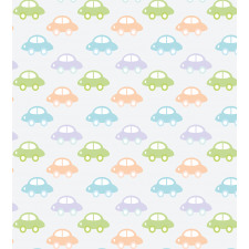 Pastel Cars Pattern Duvet Cover Set