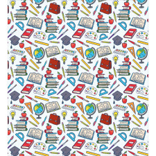 School Student Supplies Duvet Cover Set